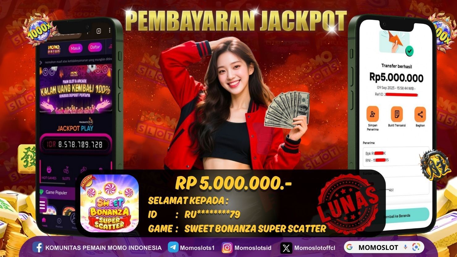 MOMOSLOTS JACKPOT SLOT SWEET BONANZA SUPER SCATTER